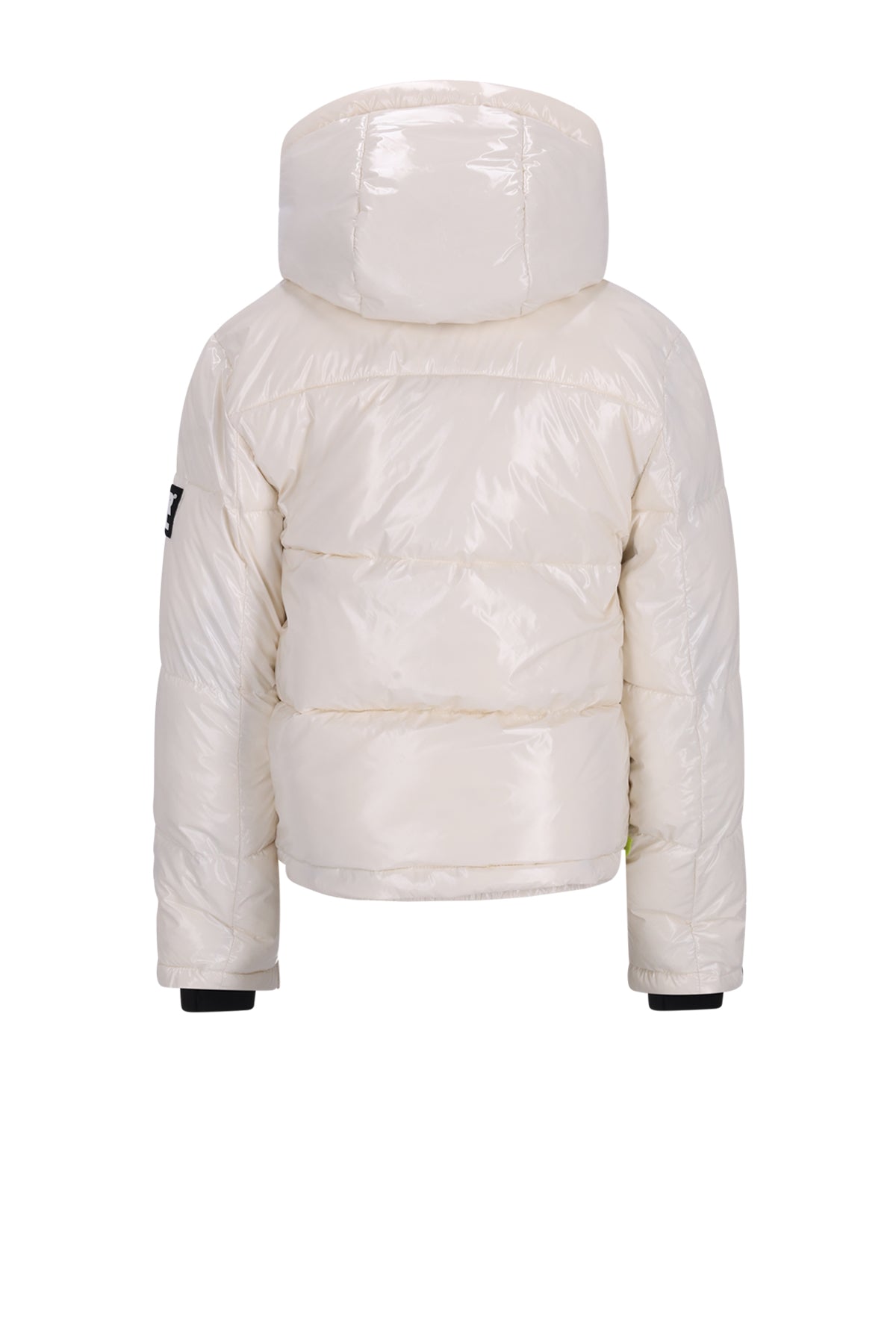 SPICY Metallic Hooded Ski Jacket Offwhite