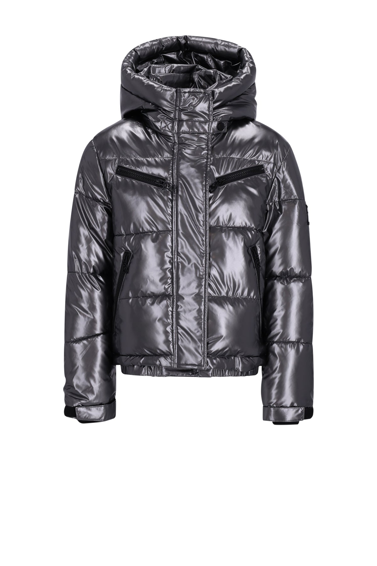 SPICY Metallic Hooded Ski Jacket DarkGrey
