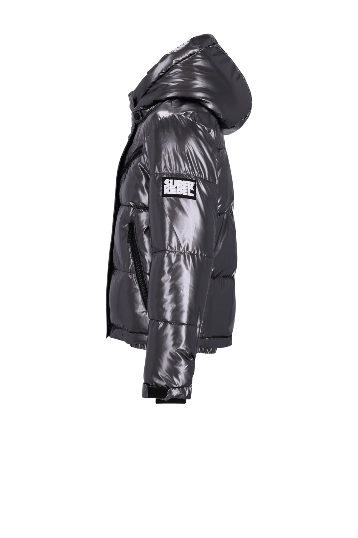 SPICY Metallic Hooded Ski Jacket DarkGrey