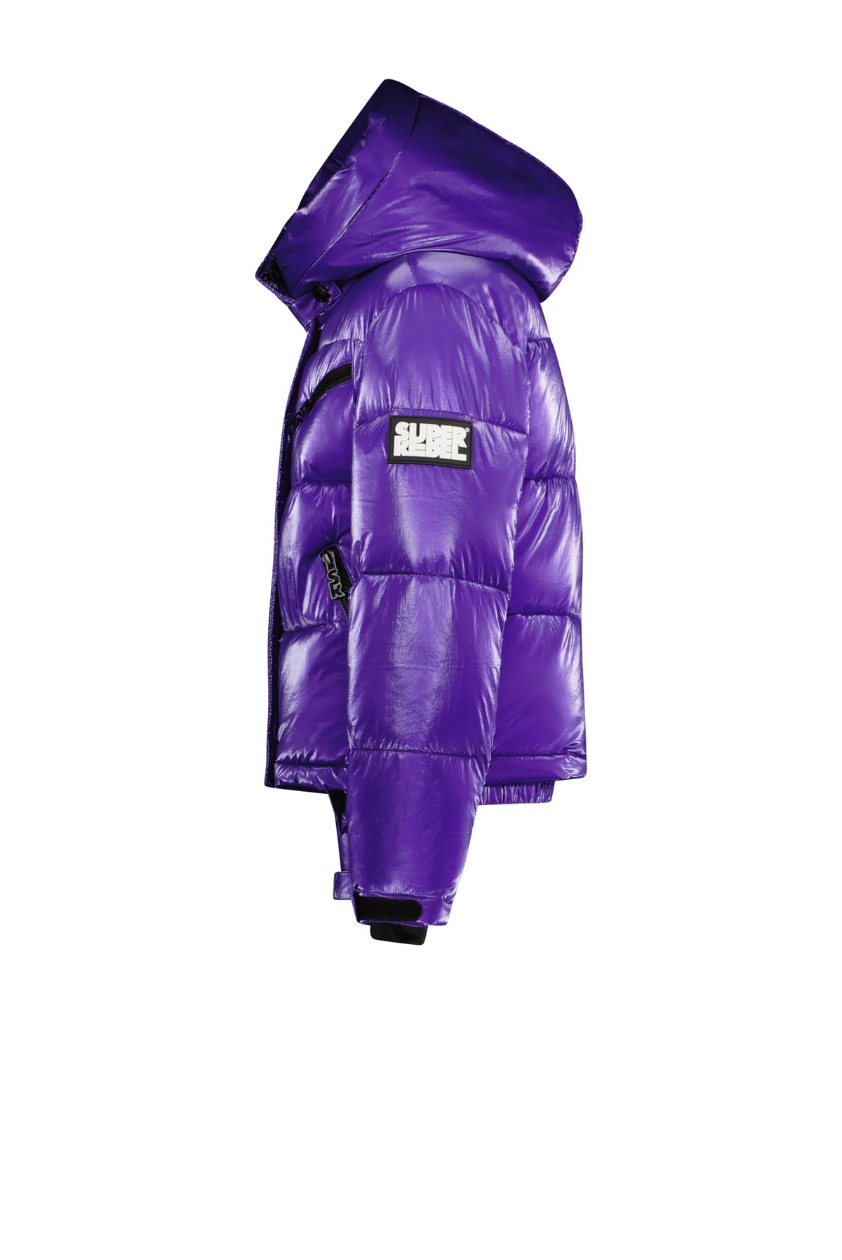 SPICY Metallic Hooded Ski Jacket Purple