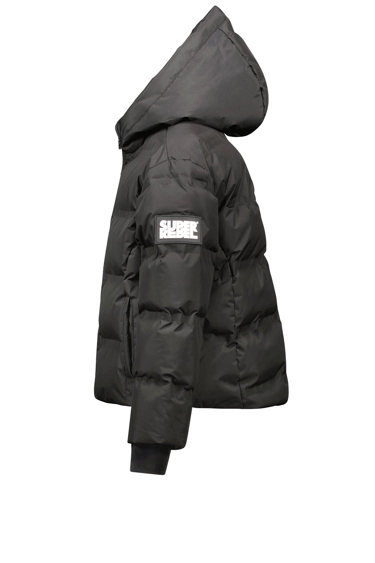 BELLA Oversized Hooded Ski Jacket Black