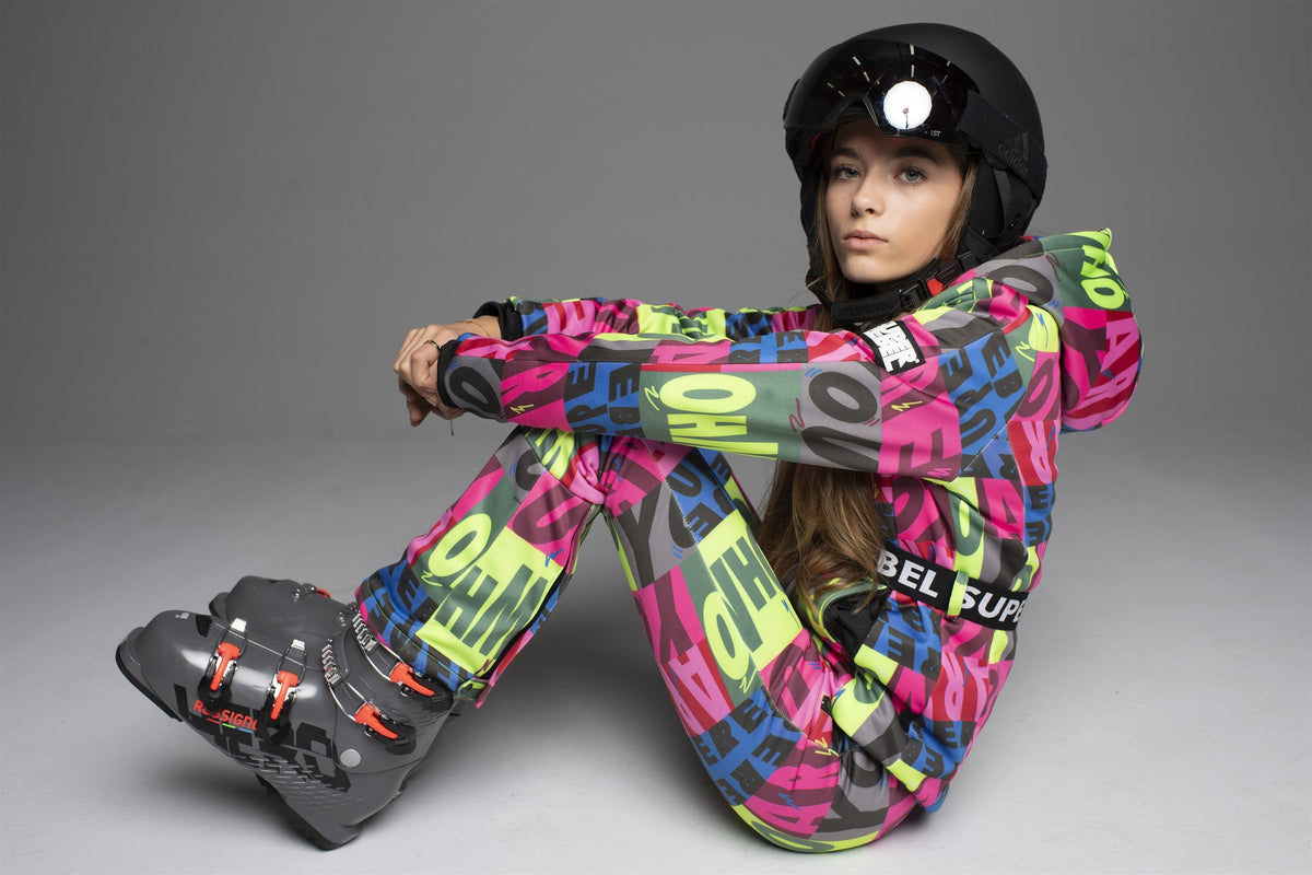 SPEAK Printed Ski Trousers Softshell Multicolor