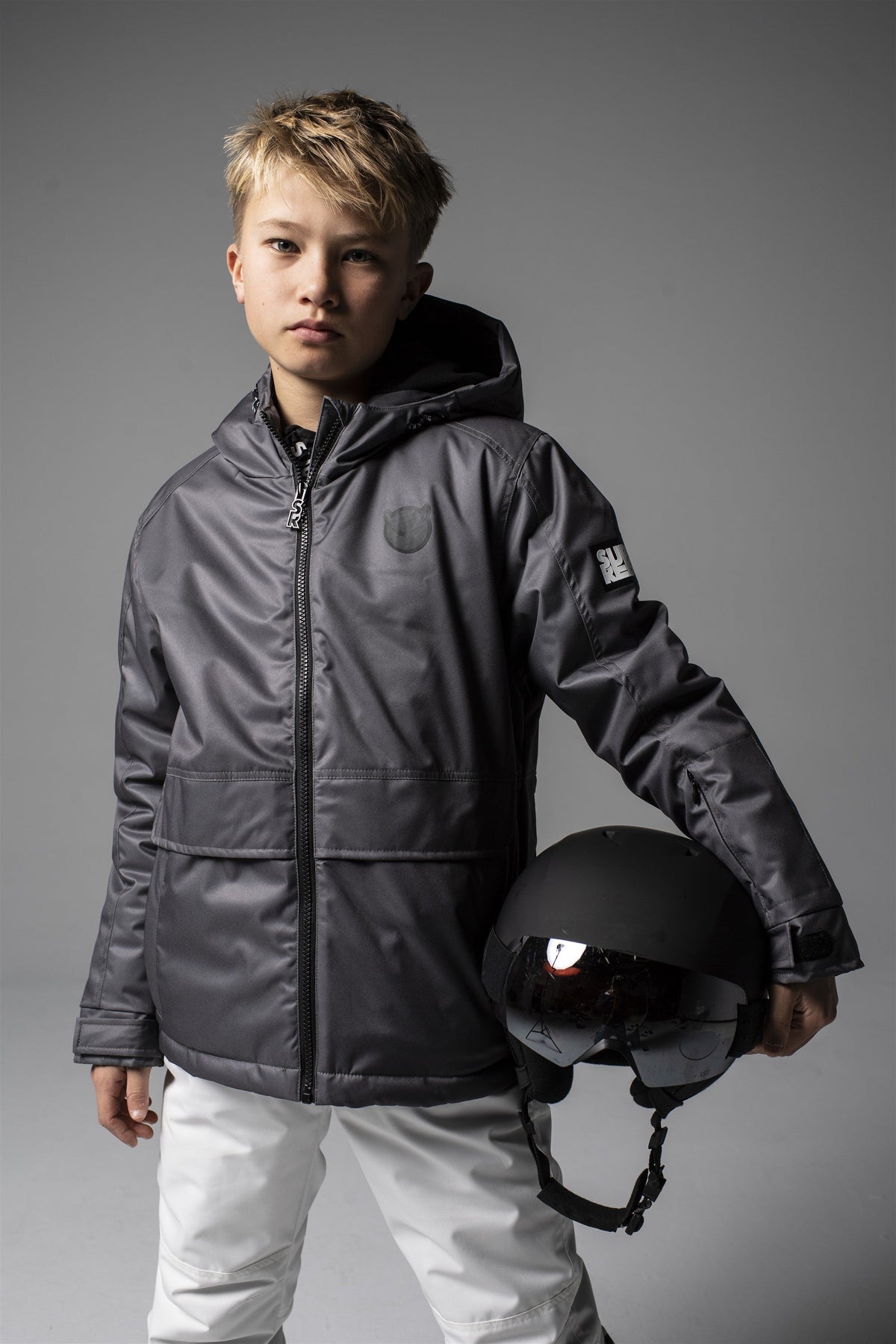 SPACE Hooded Ski Jacket DarkGrey