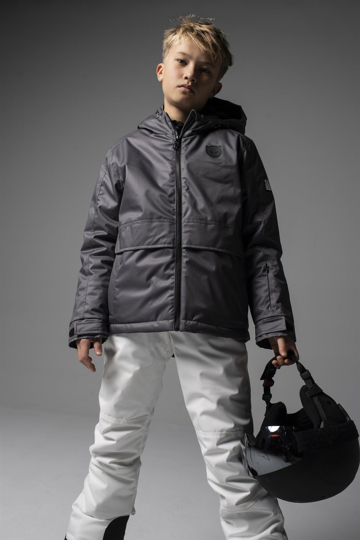 SPACE Hooded Ski Jacket DarkGrey