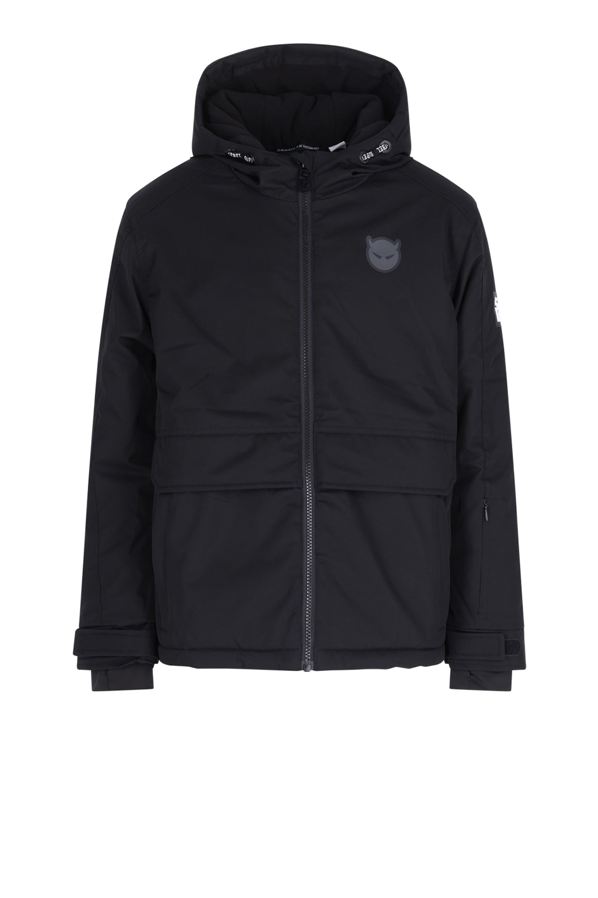 SPACE Hooded Ski Jacket Black