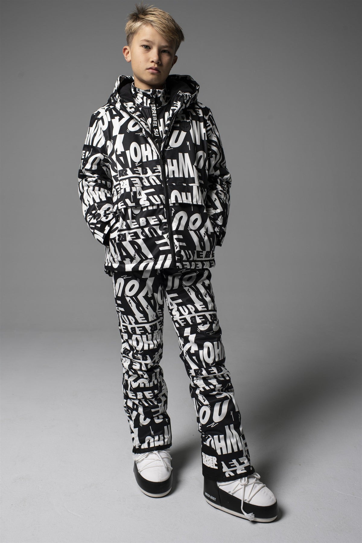 SPEED Ski Pants Black&White