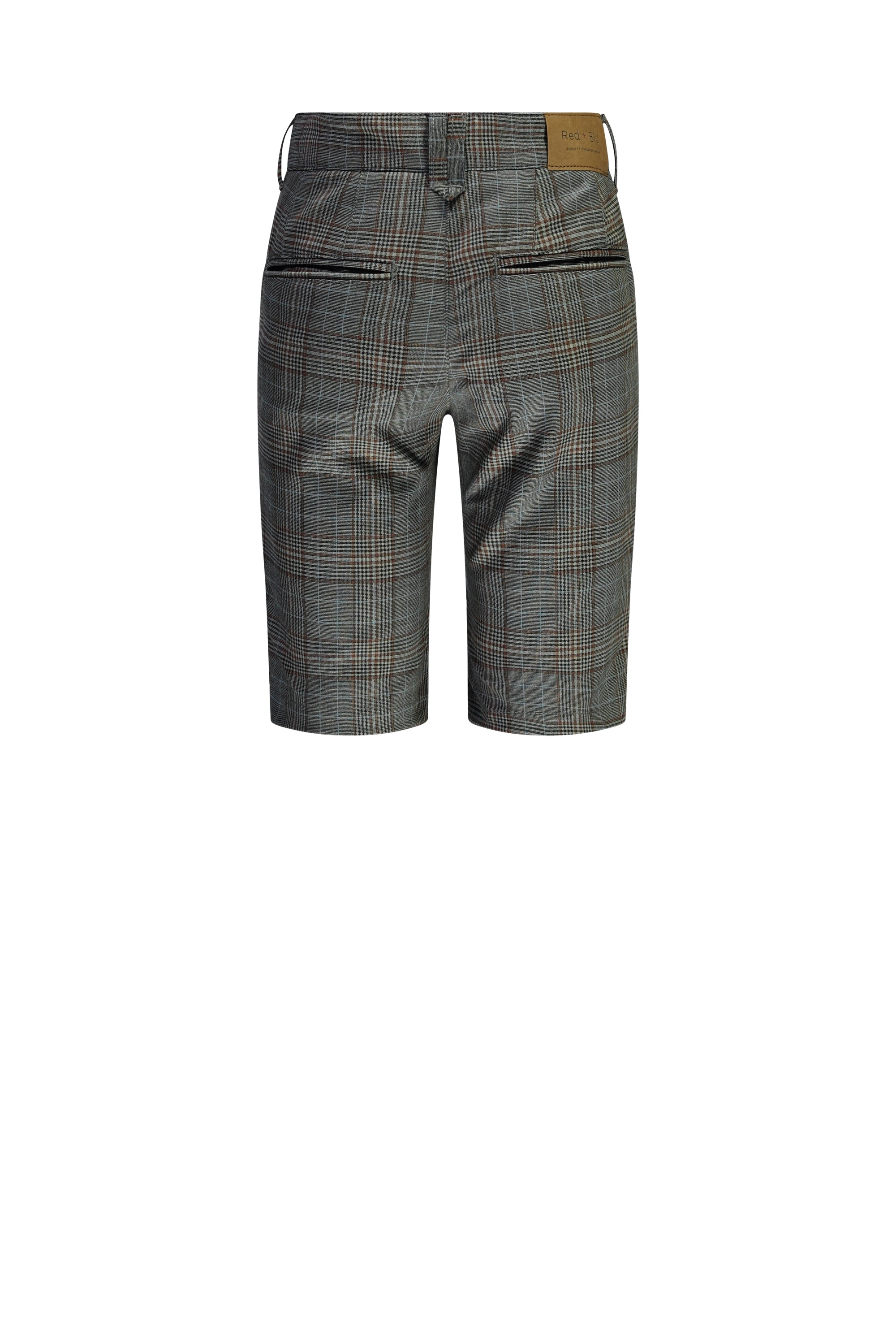 Tristan Shorts – Grey Brown Check
