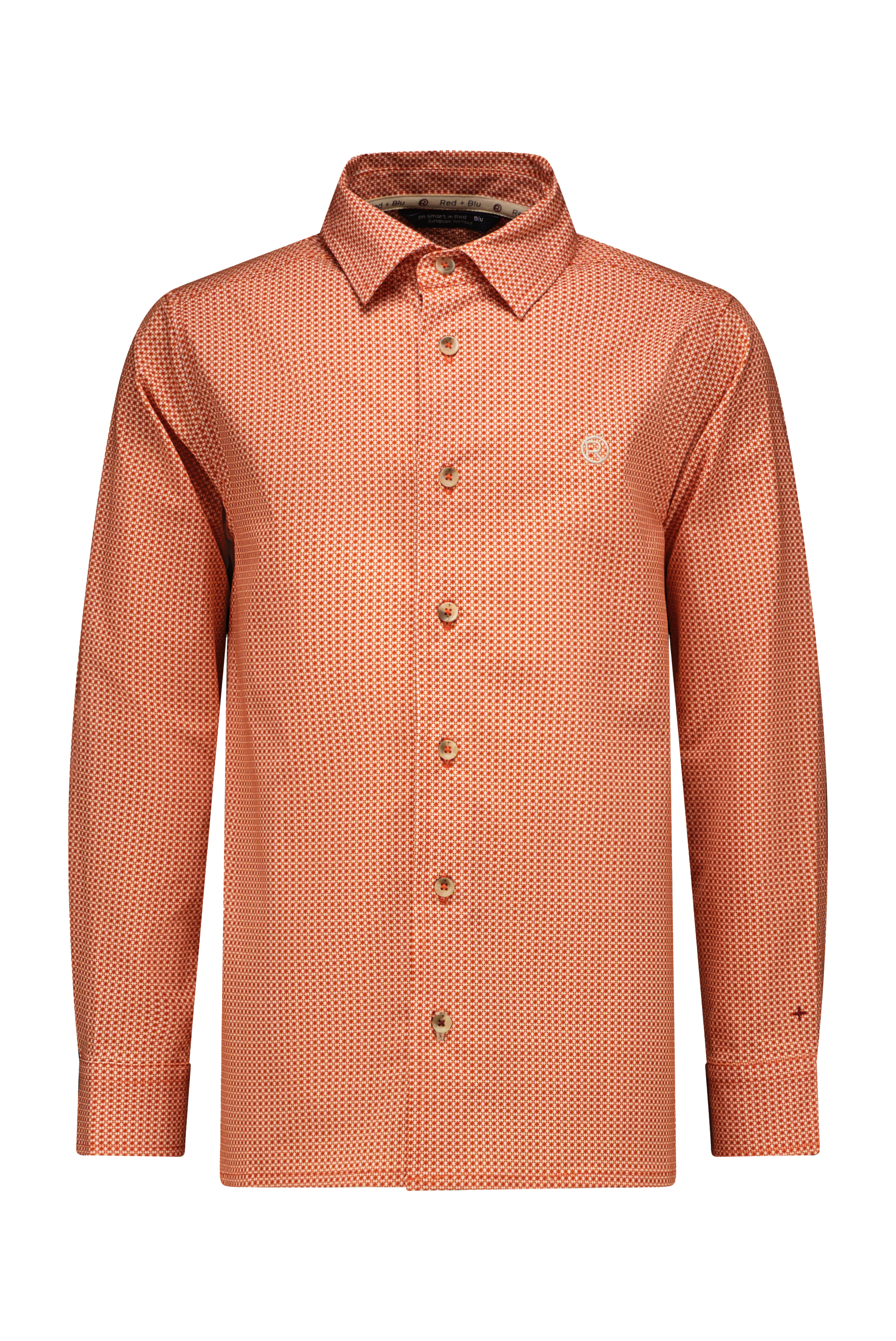 Otto Hemd Print Oranje