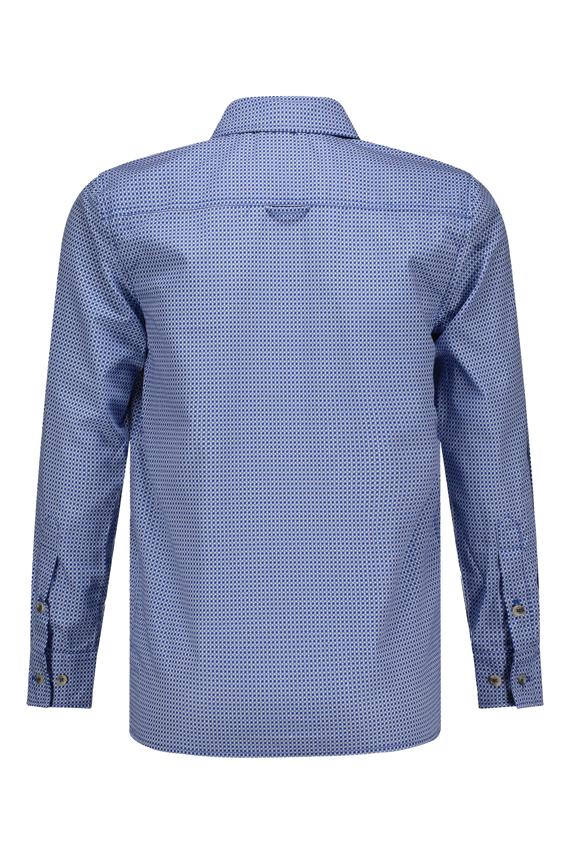 Otto Hemd Print Blauw