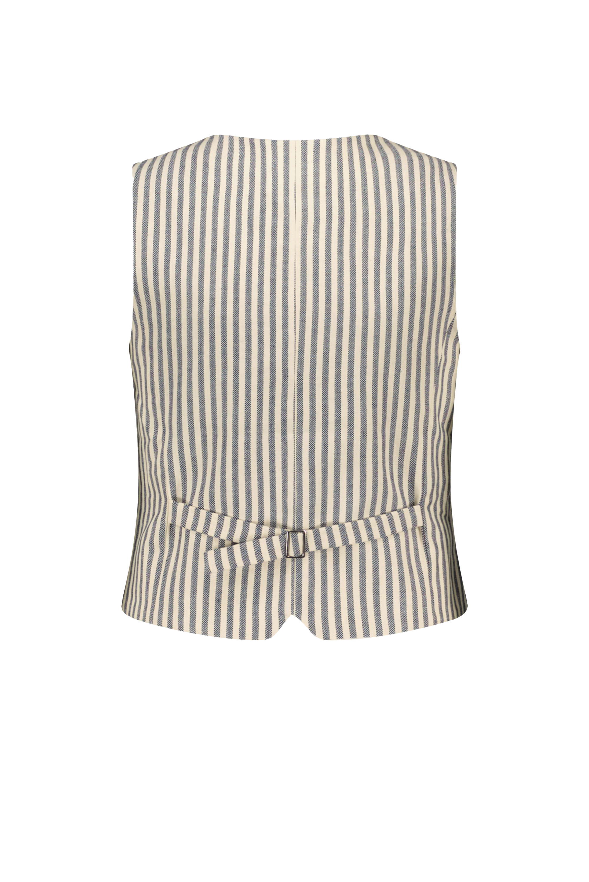 George Gilet Navy/Wit Streep