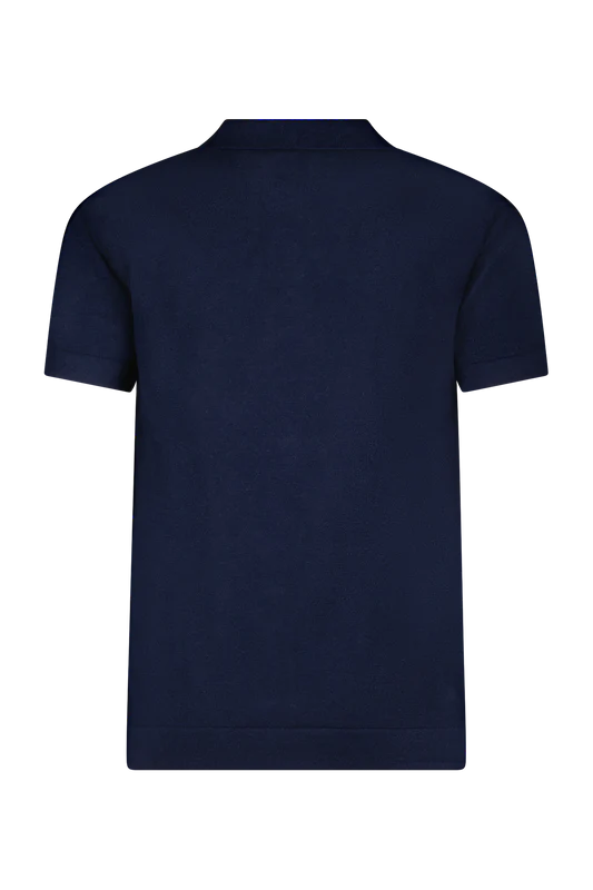 Red&Blu Paul Polo indigo linnen