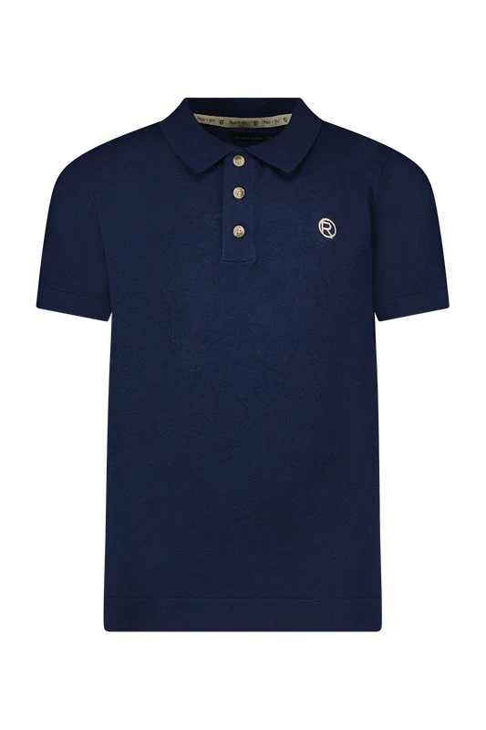 Red&Blu Paul Polo indigo linnen