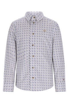 Red&Blu Oliver Hemd met triangle print