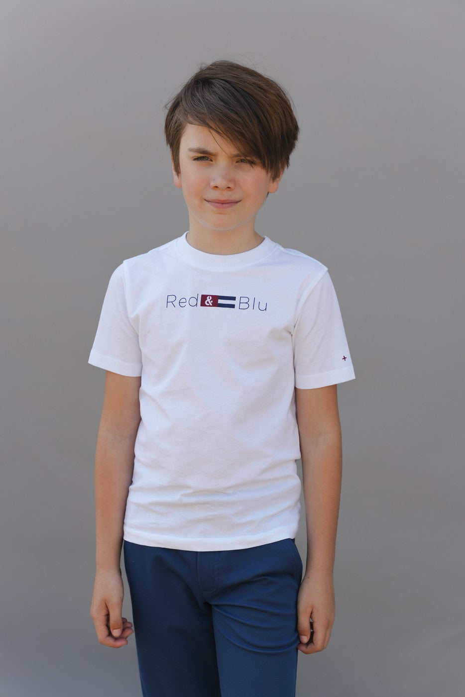 Red&Blu Tom 2-pack T-shirt met fancy- en logoprrint