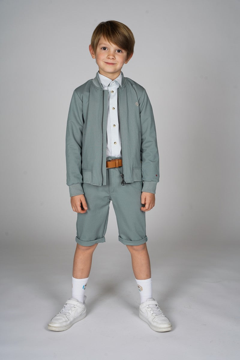 Red&Blu Ted bermuda grijs groen