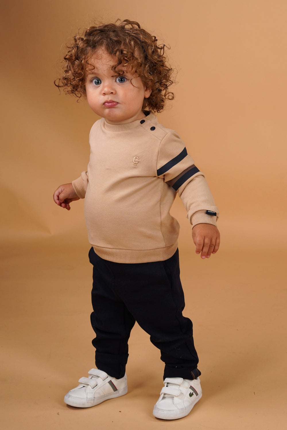 ◘ ONNO ◘ striped sleeve sweater *Nomad*