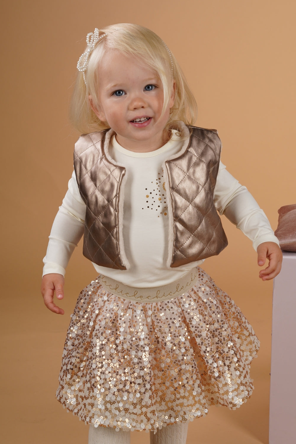 ♥ EMOBLA ♥ reversible gilet *Pearled Ivory*