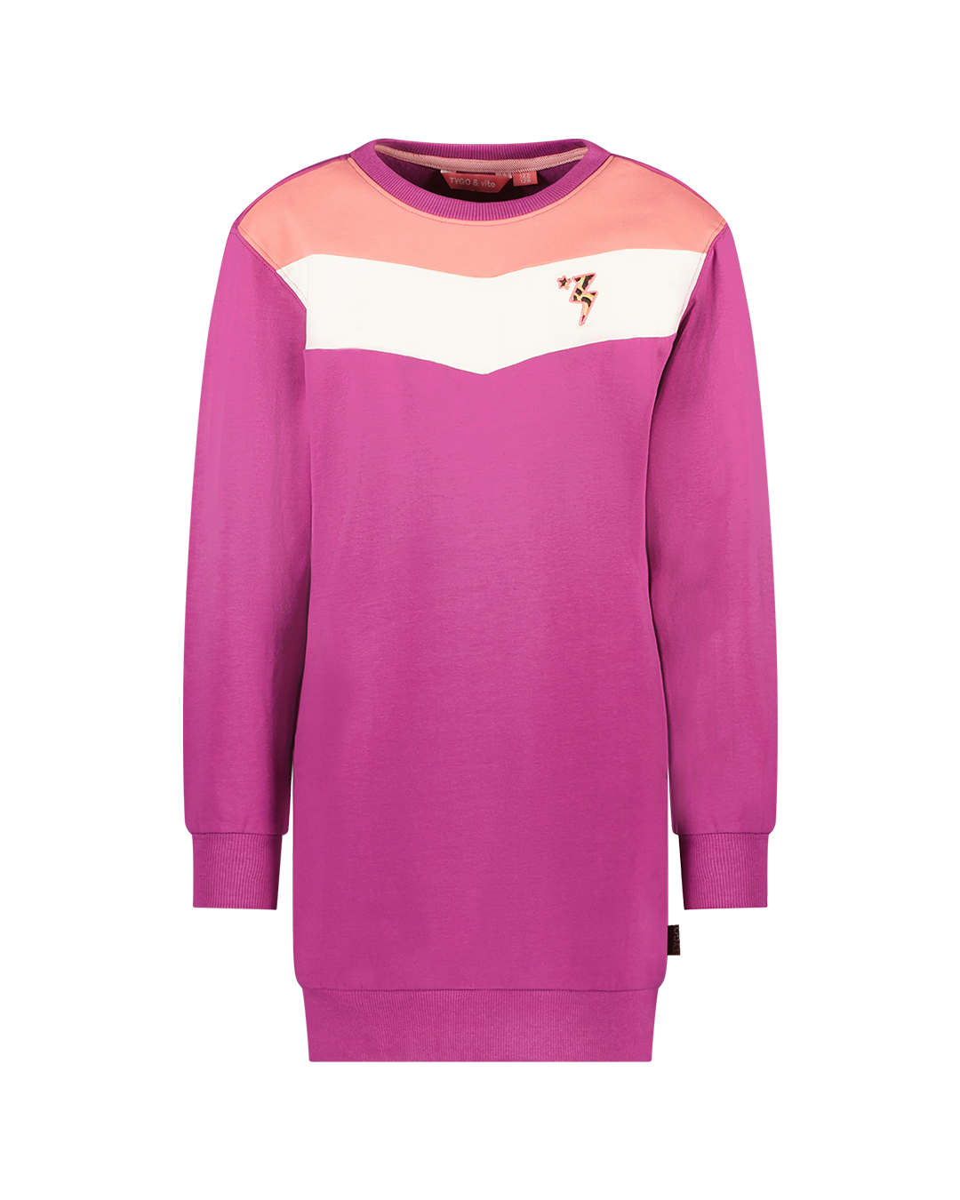 Sweat Jurk Demi Beetroot Paars - TYGO&vito
