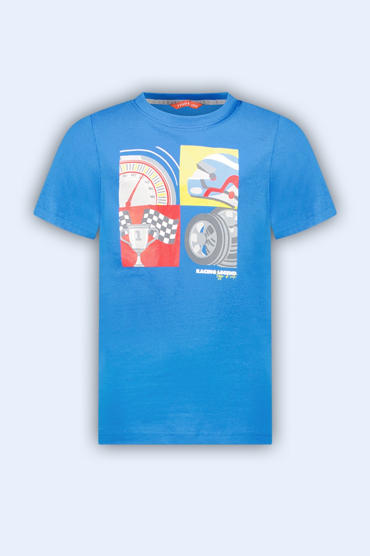 T-Shirt Joël Fel Blauw - TYGO&vito