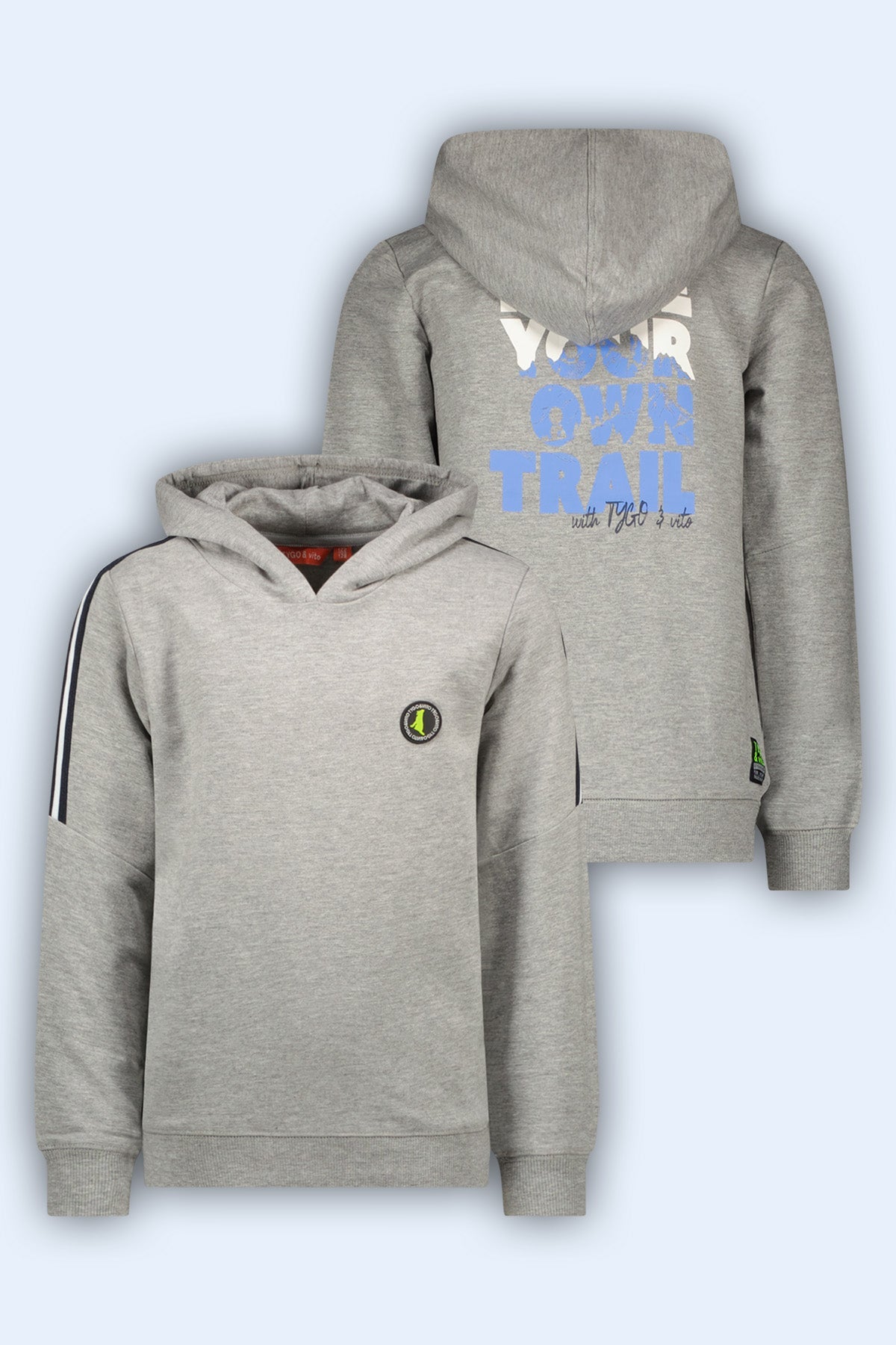 TYGO & vito Hoody Held Grijs Melé