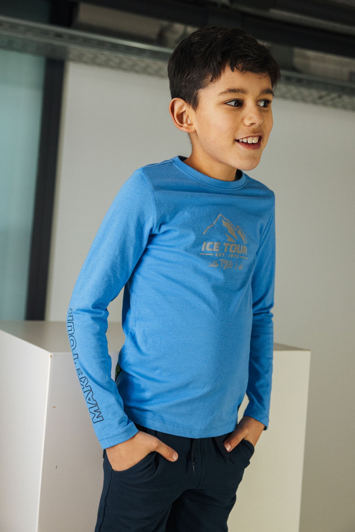 TYGO & vito Longsleeve Mel Fel Blauw