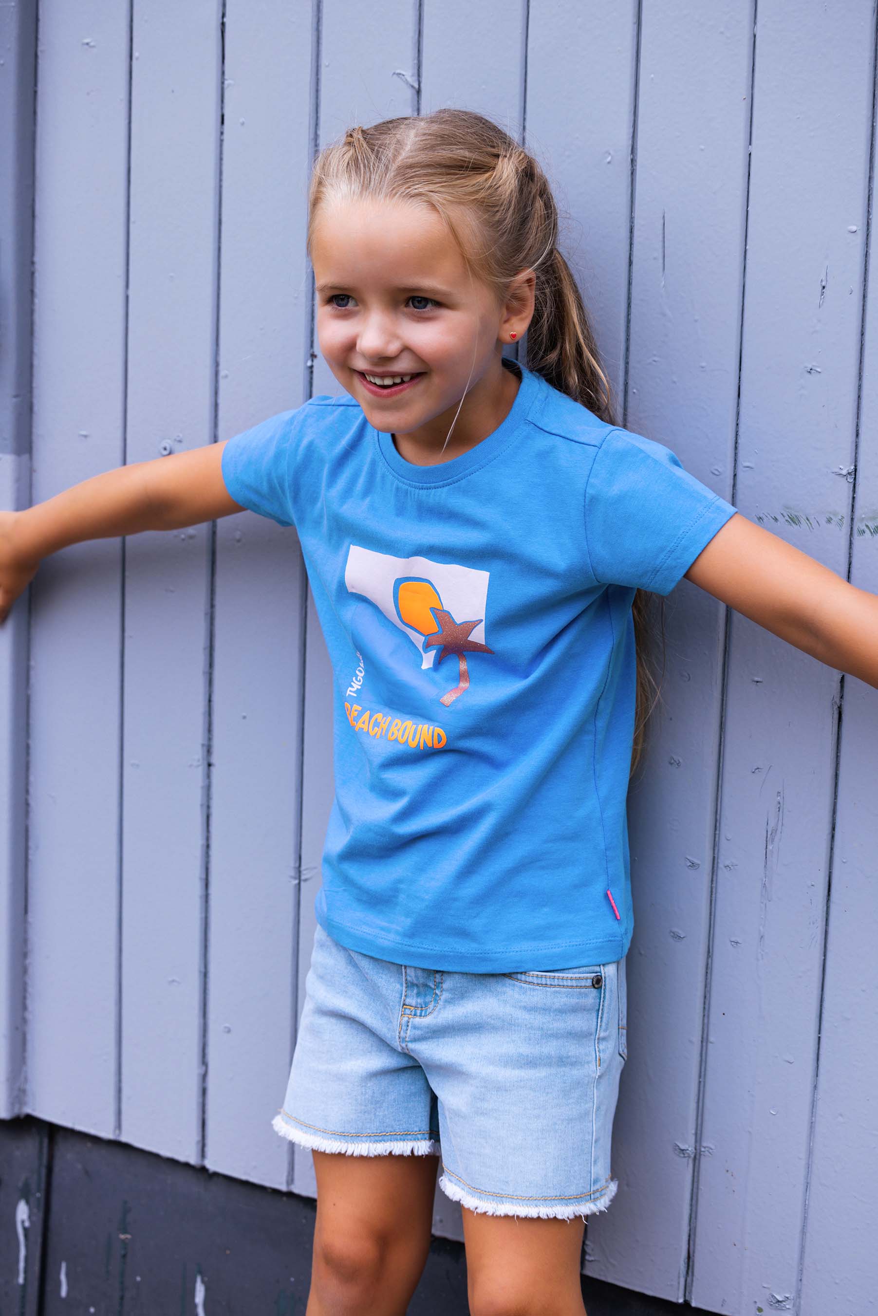 TYGO & vito T-shirt Teddy Blauw