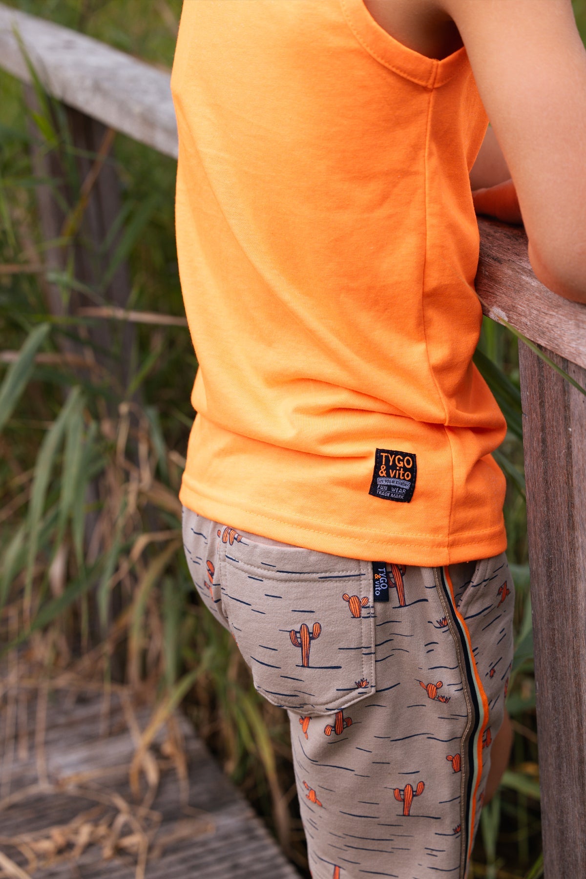 TYGO & vito Singlet Niek Neon Oranje*
