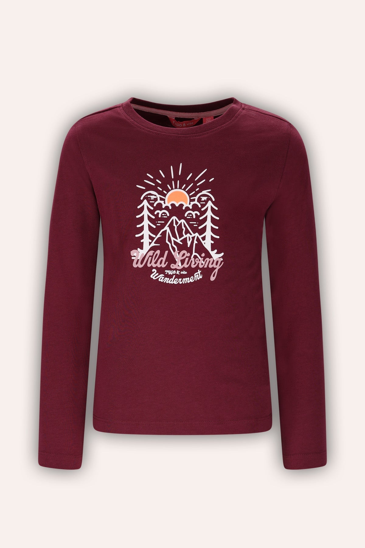 Longsleeve Linde Donker Rood