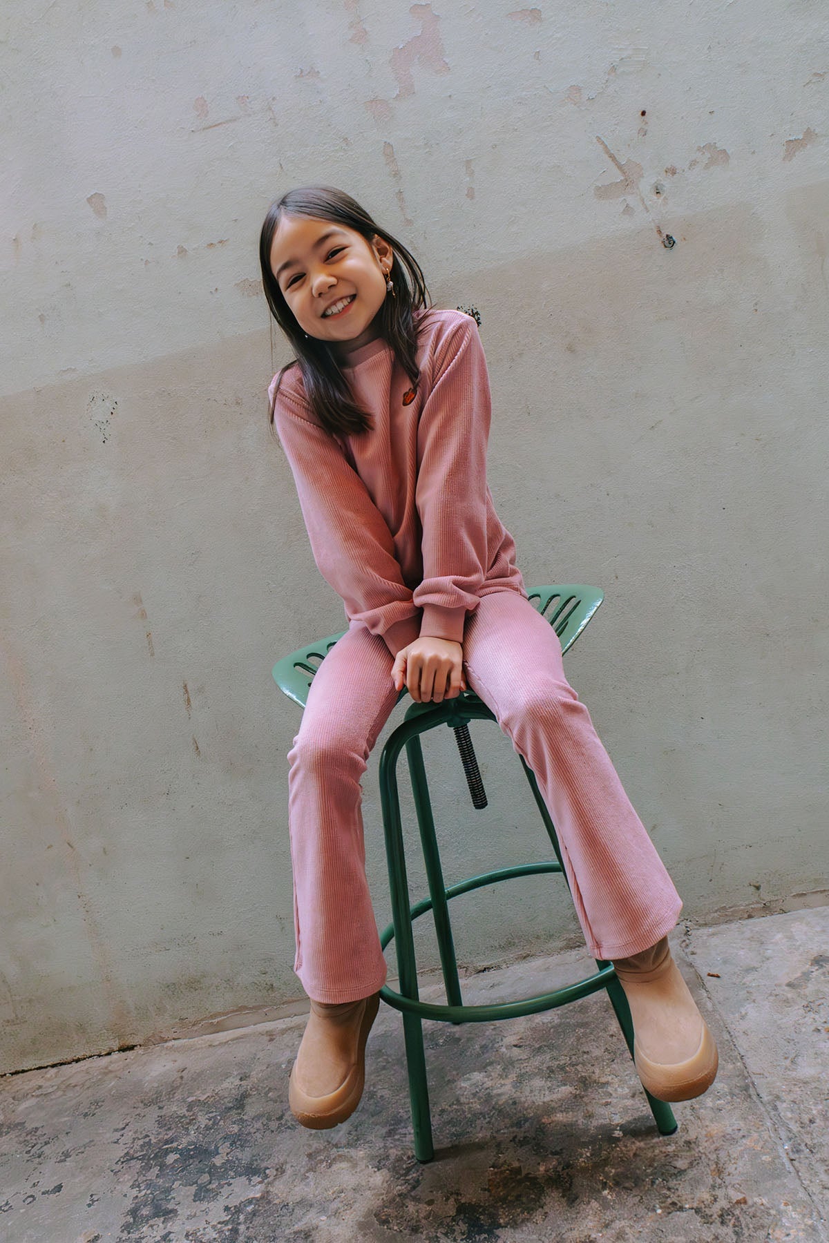 Flarepant Pia Oud Roze