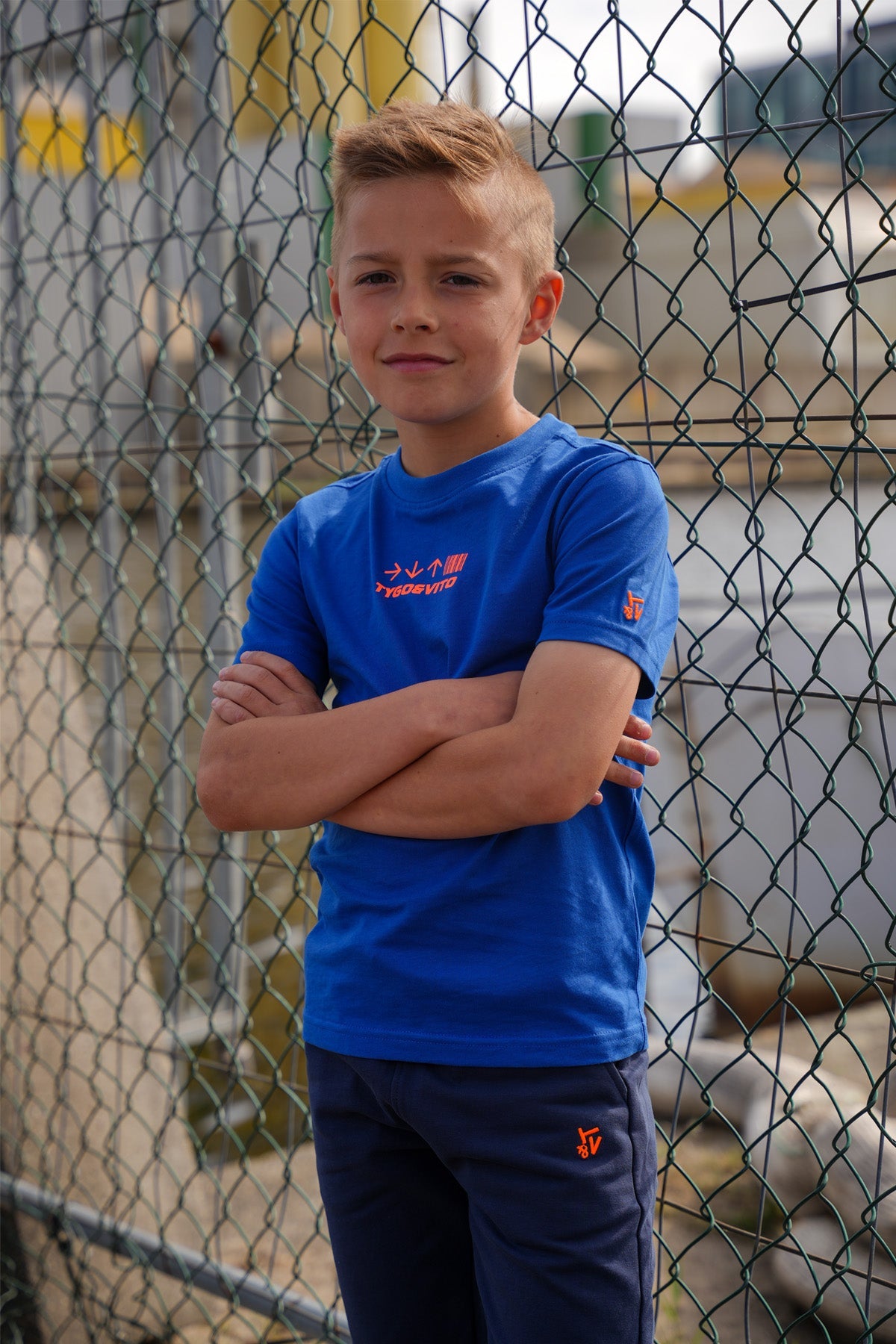 TYGO&vito Tygo T-shirt Tein Blauw