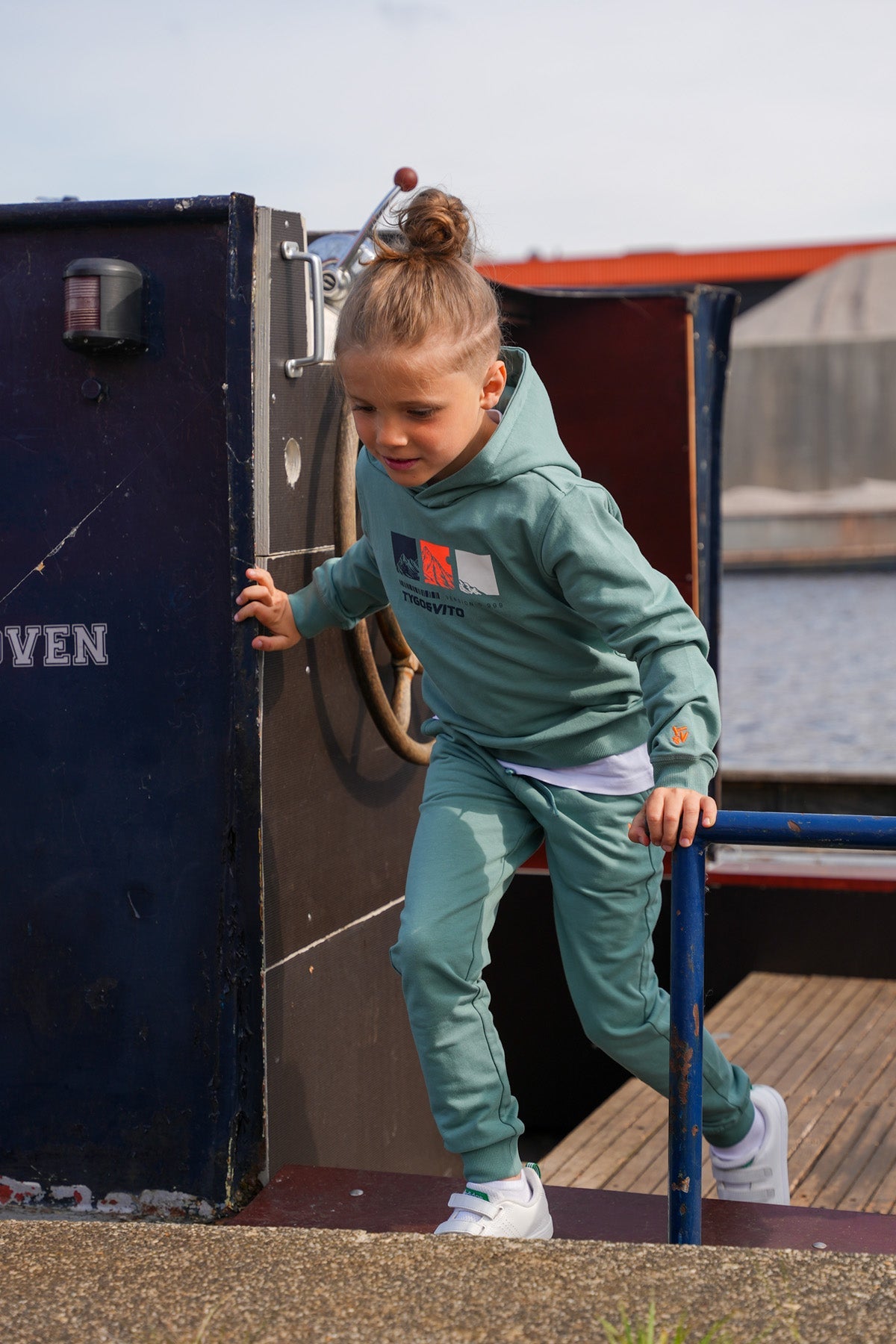 TYGO&vito Jogpant Boas Groenblauw