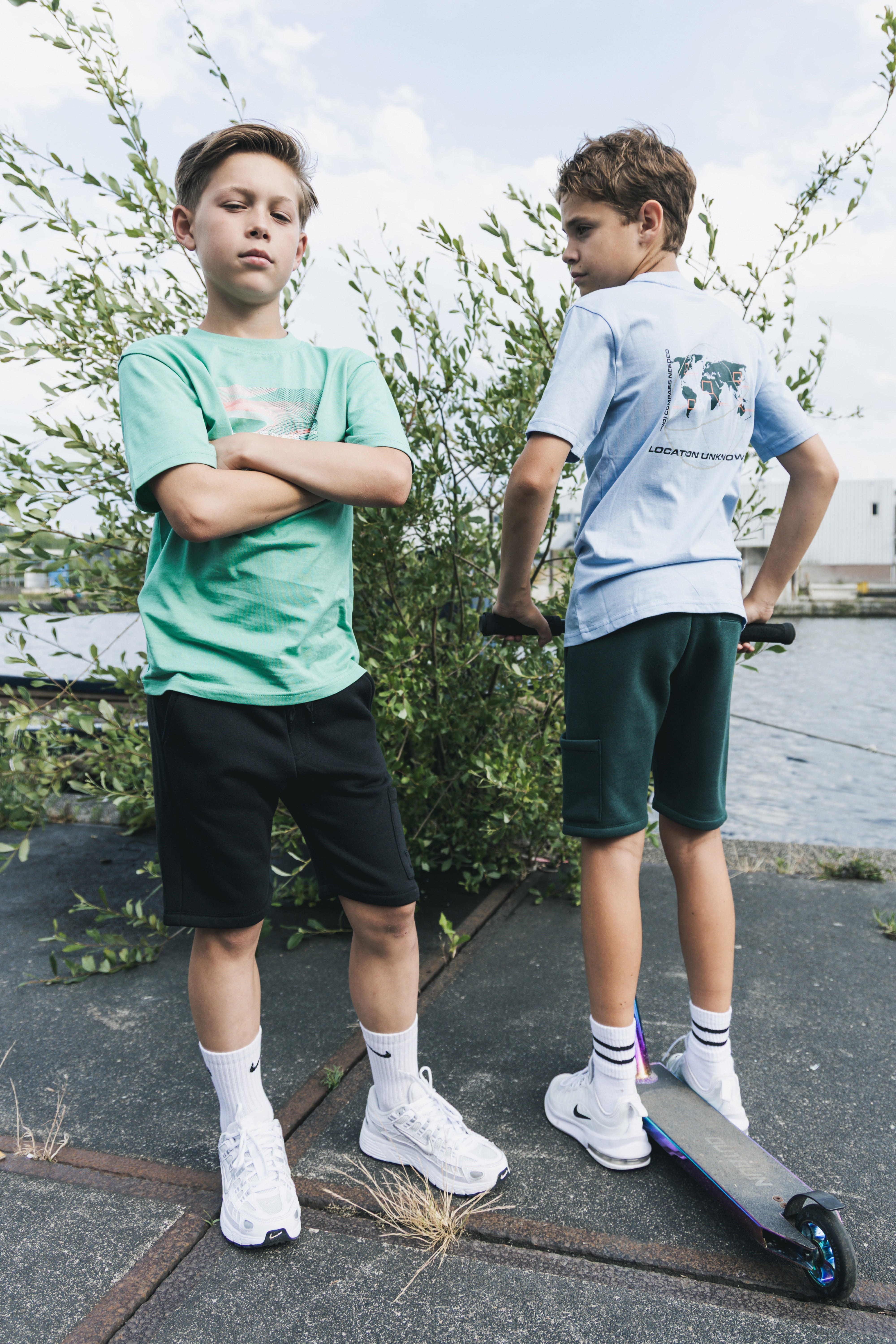 TYGO&vito T-shirt Dex Blauwgroen