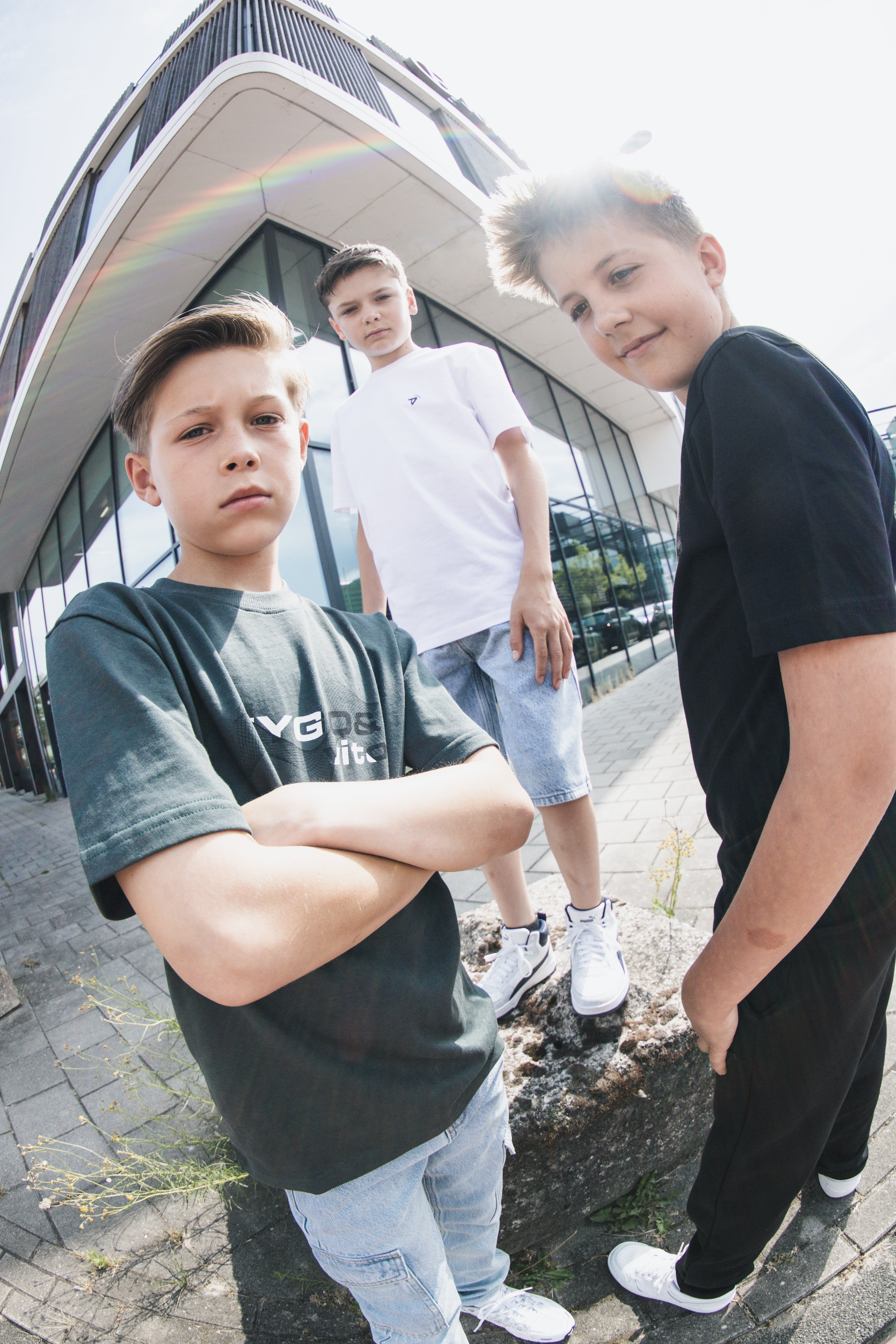 TYGO&vito T-shirt Loosefit Drace Donkergroen