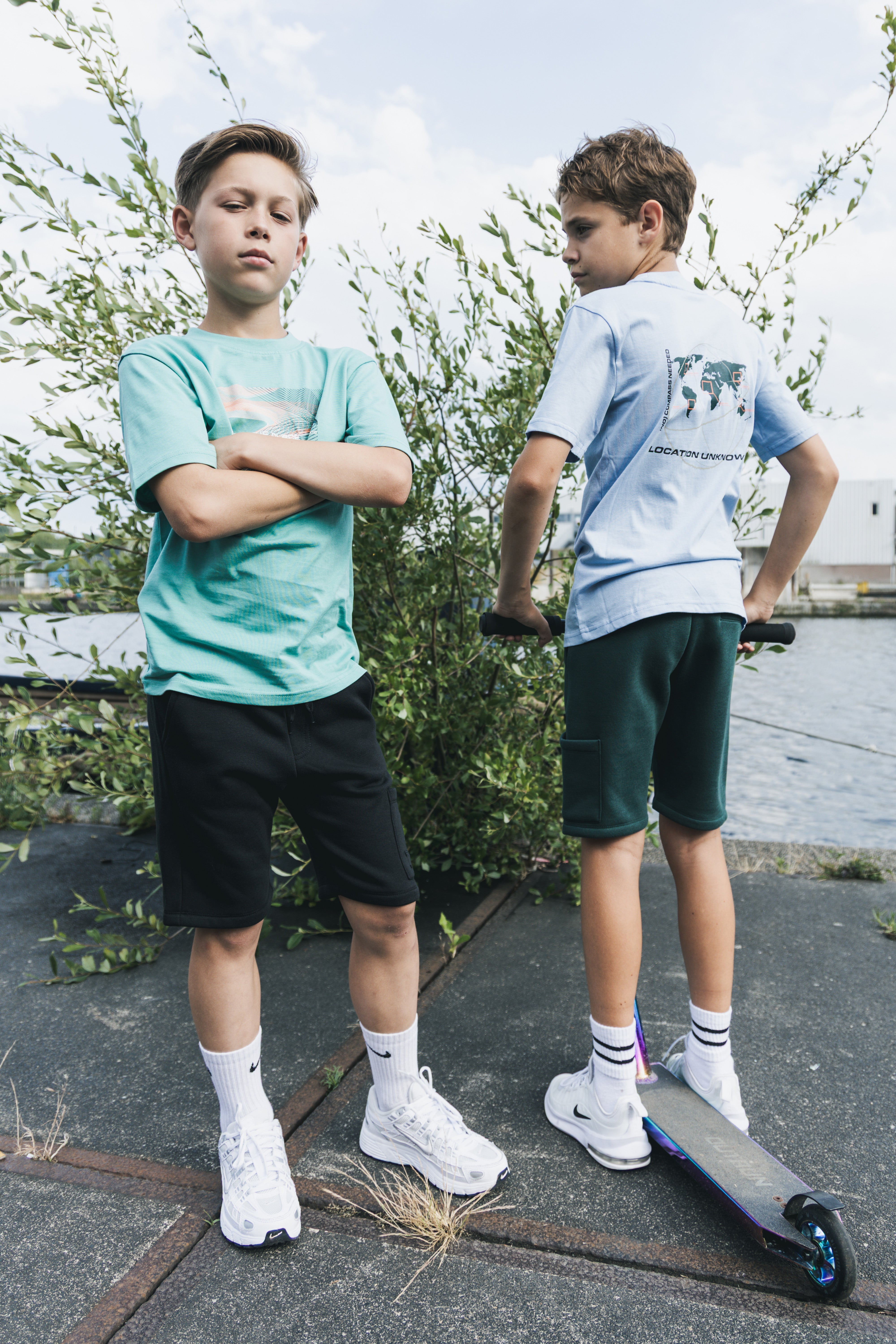 TYGO&vito Sweatshorts Bobby Donkergroen