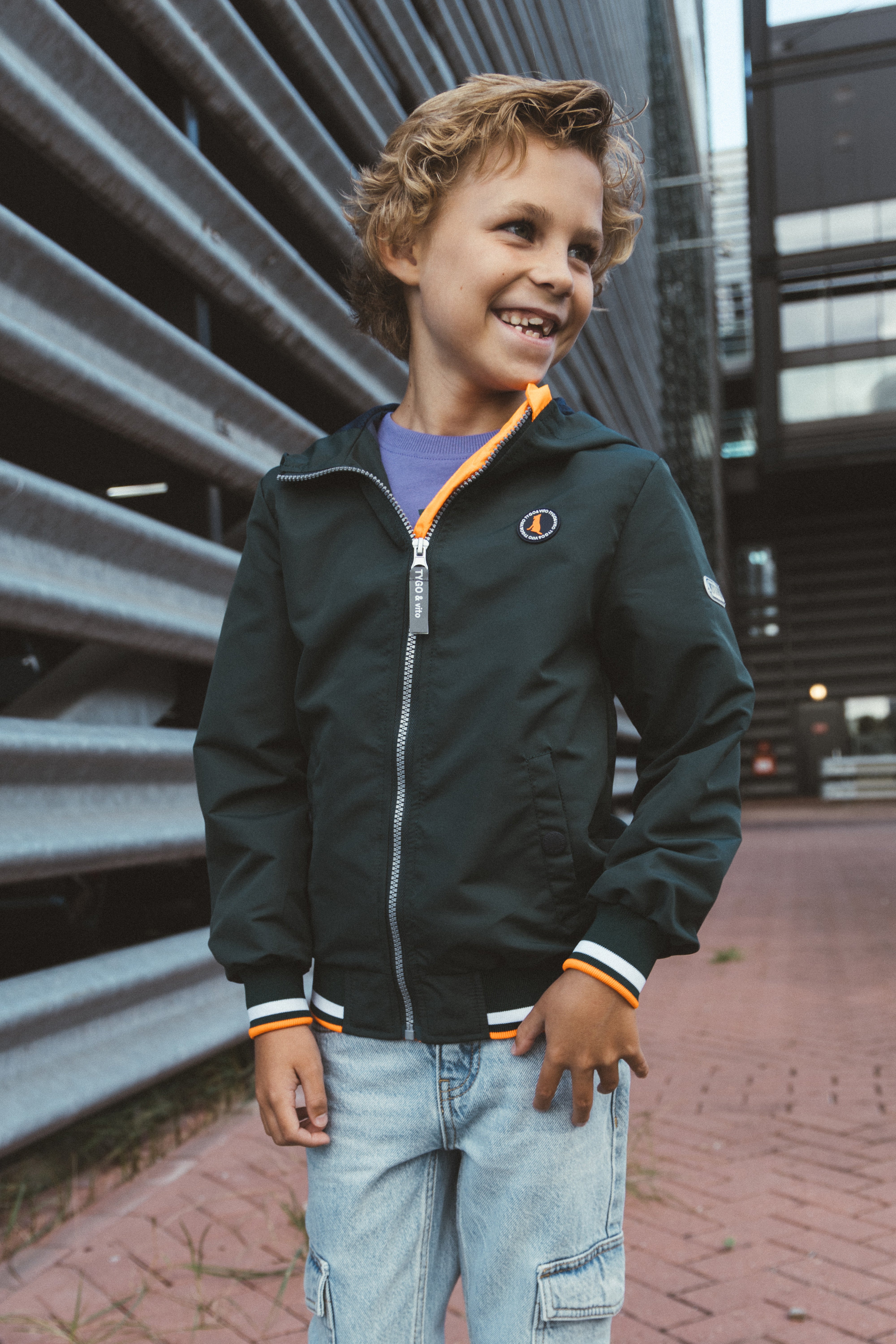 TYGO&vito Jas Jenoah Donkergroen