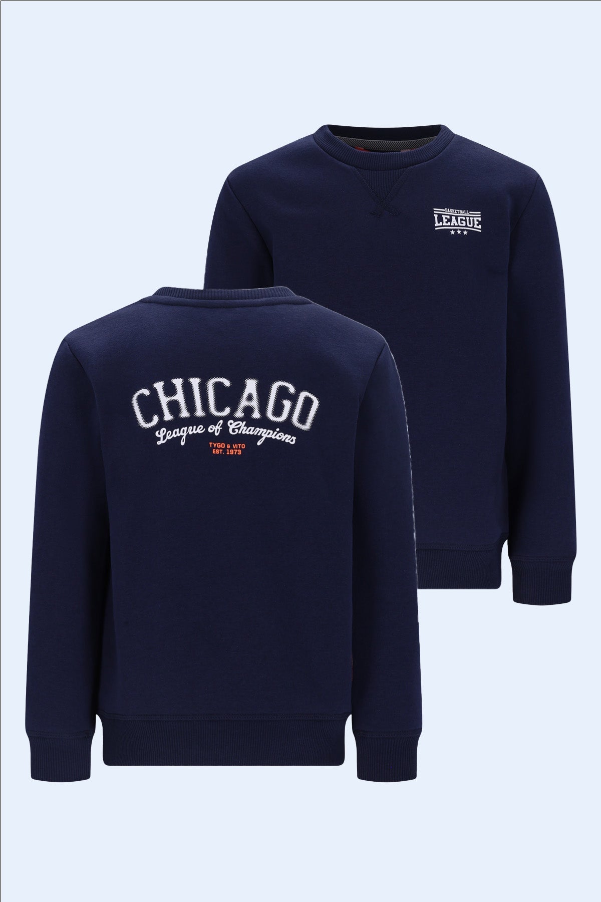 TYGO&vito Sweater Silver Navy