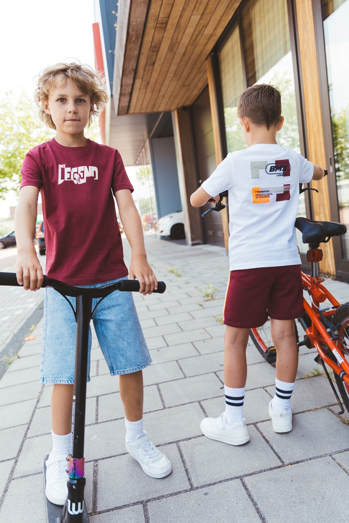 TYGO&vito T-shirt Jaimy Donkerrood