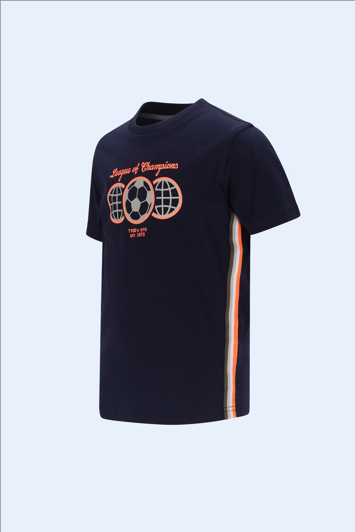 TYGO&vito T-shirt Wessel Navy Blue
