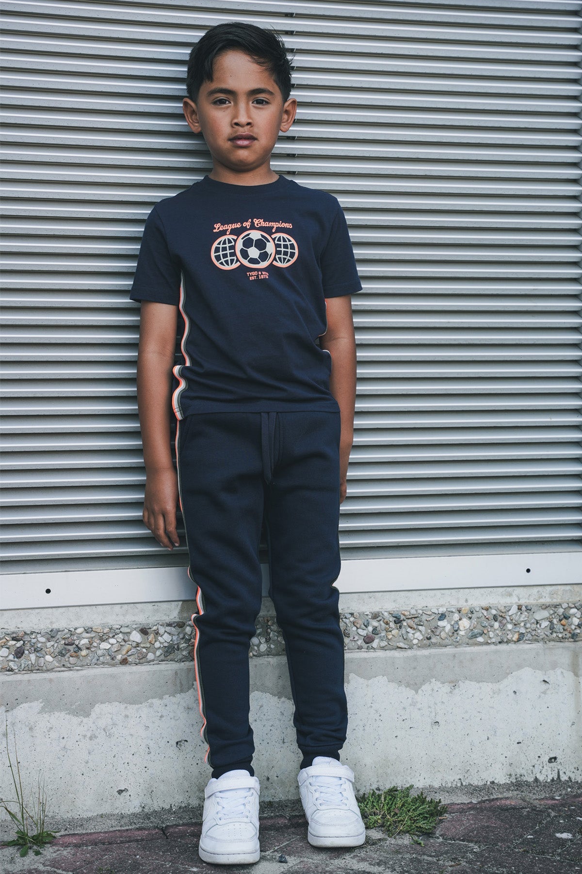 TYGO&vito T-shirt Wessel Navy Blue