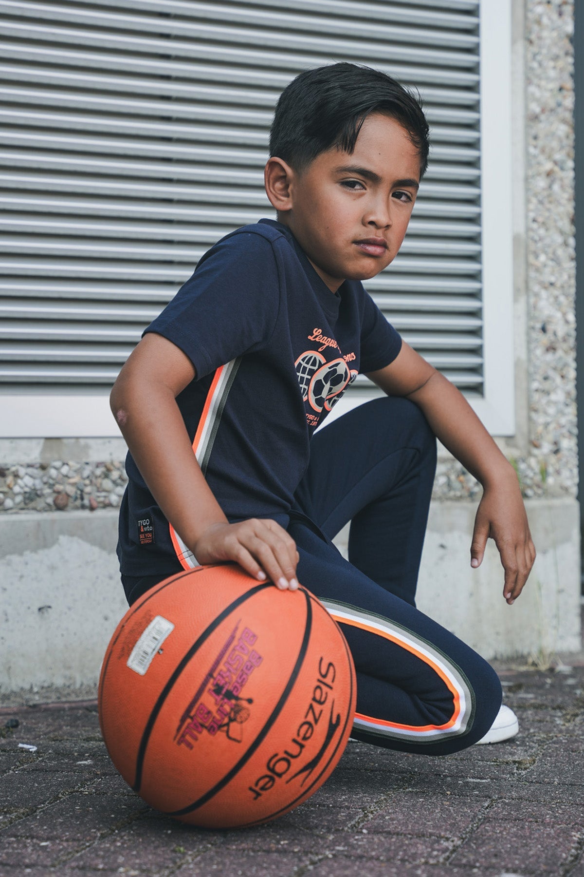 TYGO&vito T-shirt Wessel Navy Blue