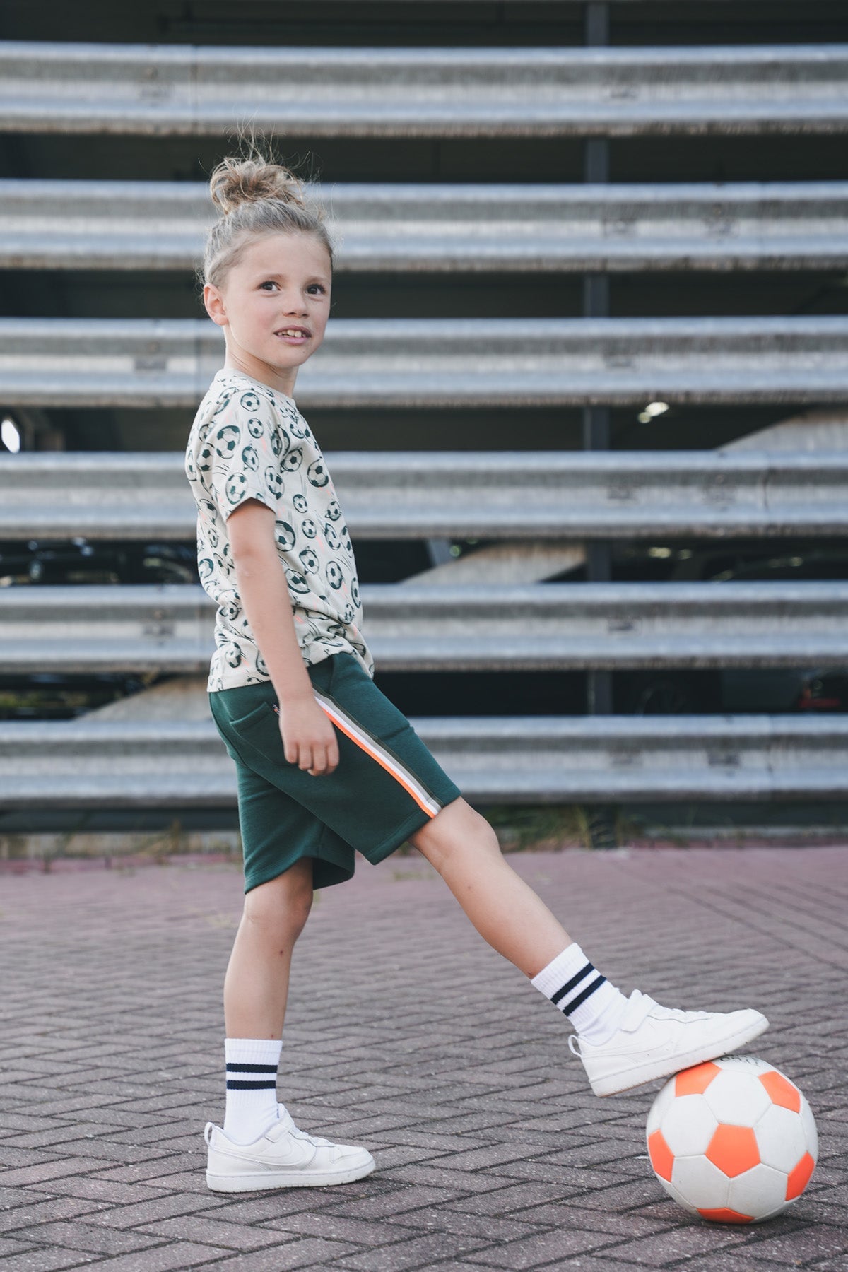 TYGO&vito Sweatshort Toby Donkergroen