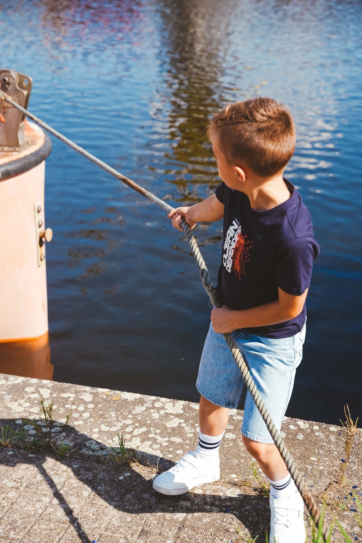 TYGO&vito T-shirt Jaimy Donker Blauw