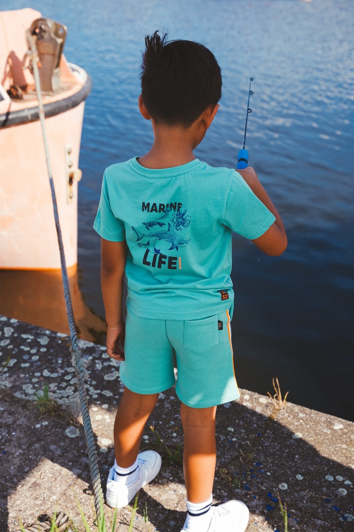 TYGO&vito T-shirt Dylan Blauwgroen