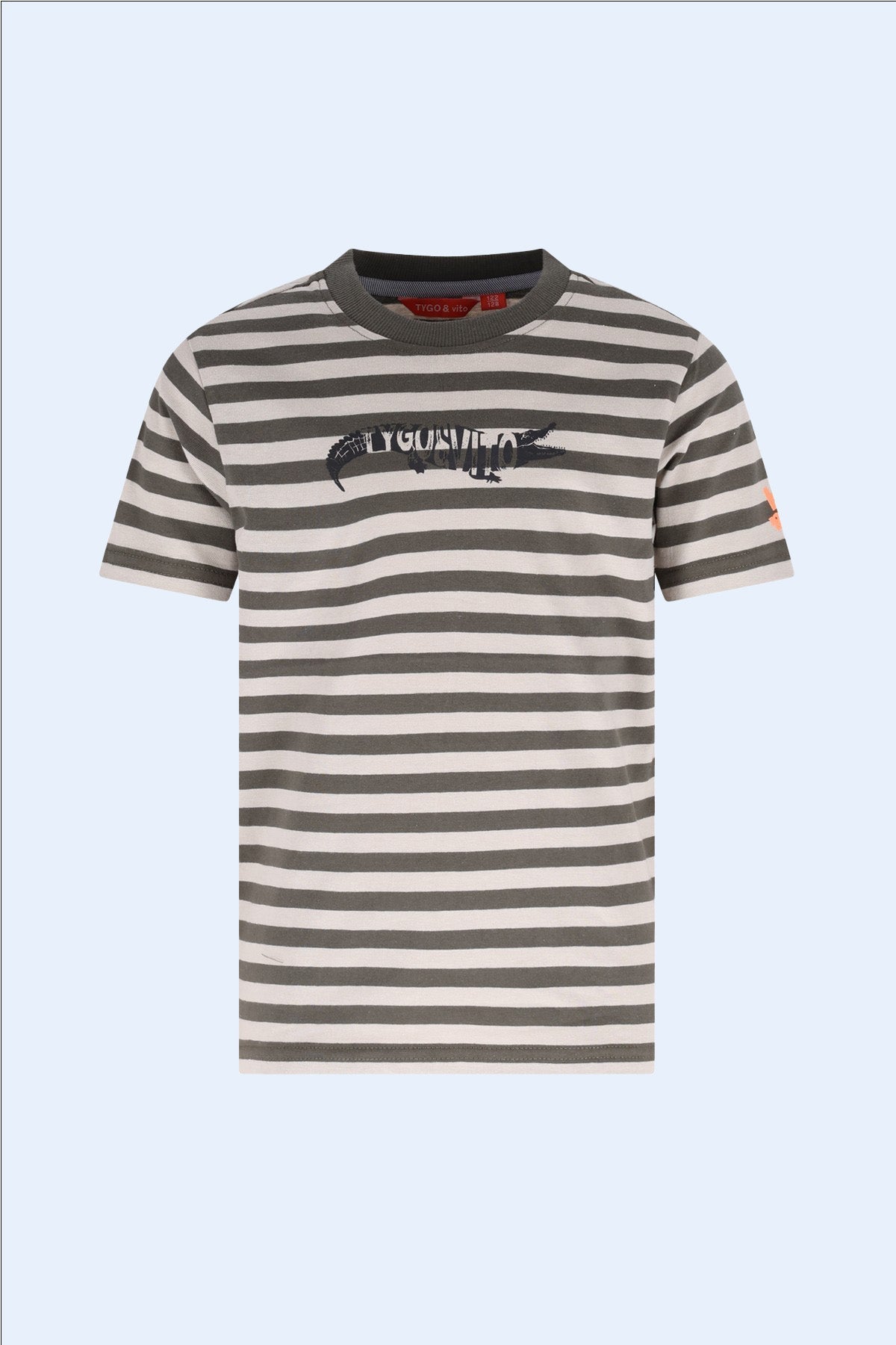 TYGO&vito T-shirt Desmond Olijfgroen