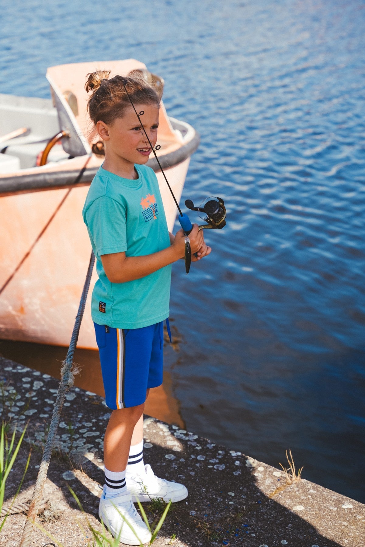 TYGO&vito Sweatshort Toby Blauw