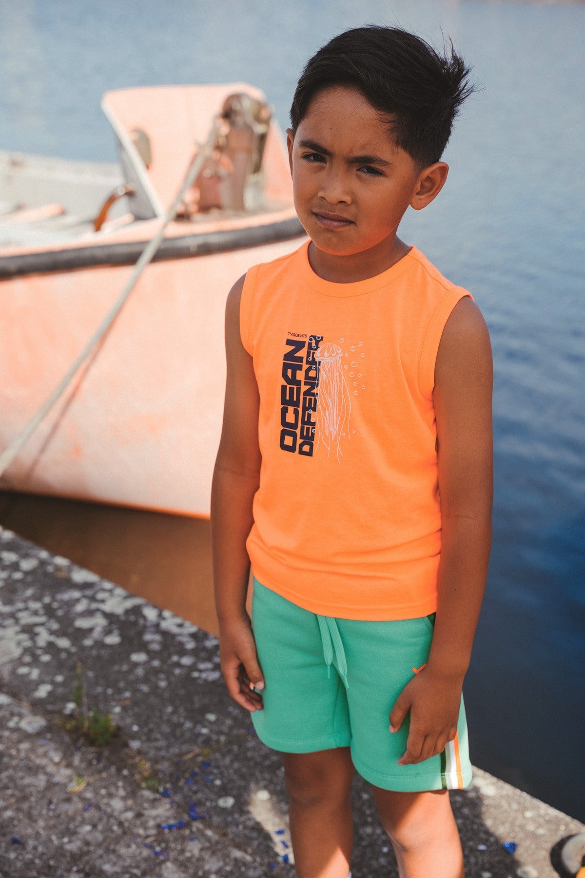 TYGO&vito Sweatshort Toby Blauwgroen