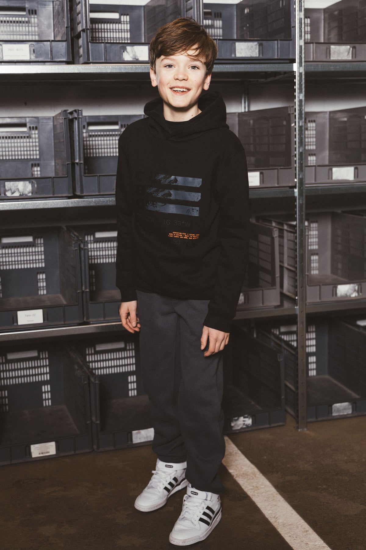 TYGO&vito Hoodie Niall oversized fit Zwart