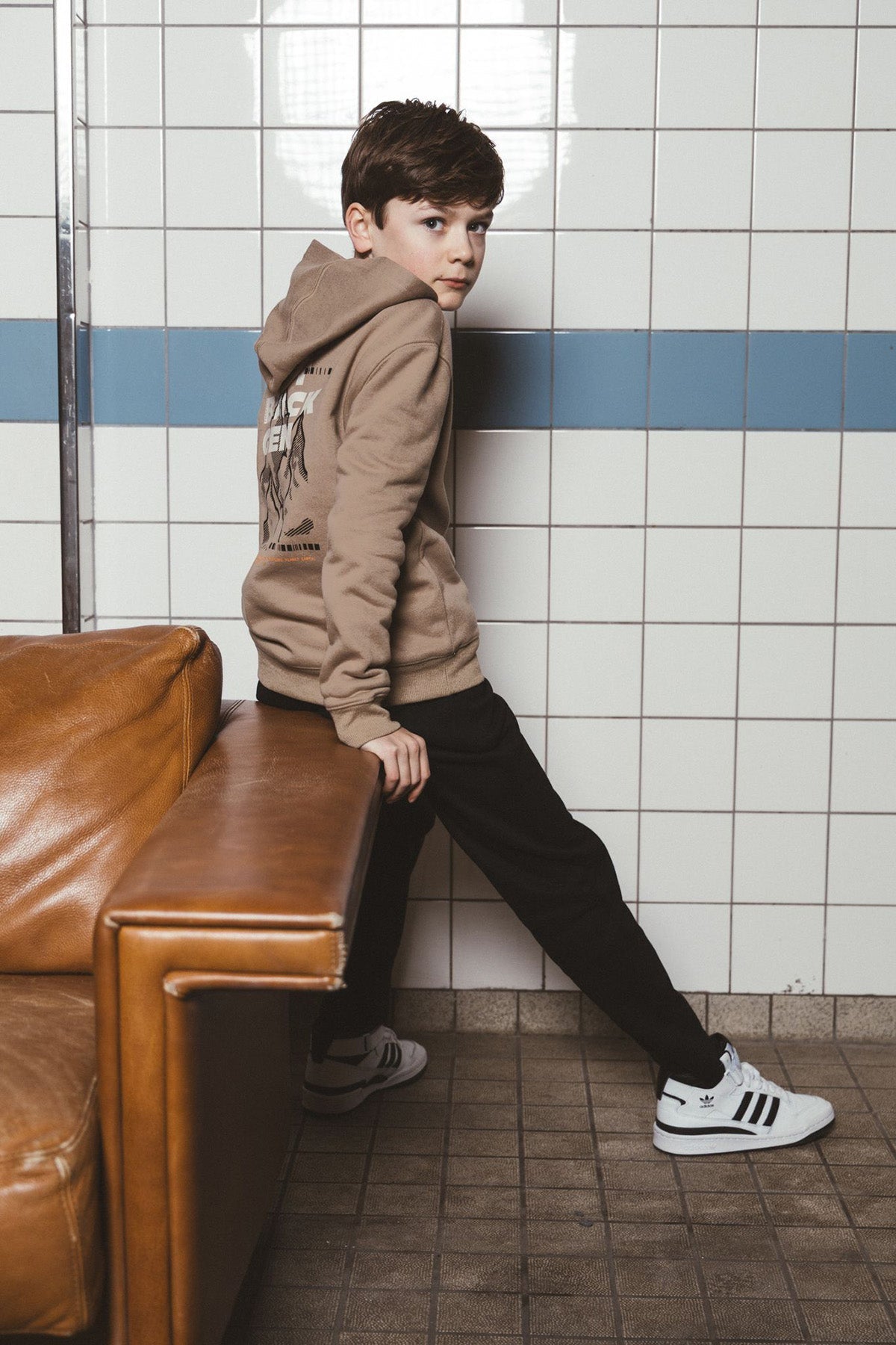 TYGO&vito Hoodie Nigel oversized fit Beige