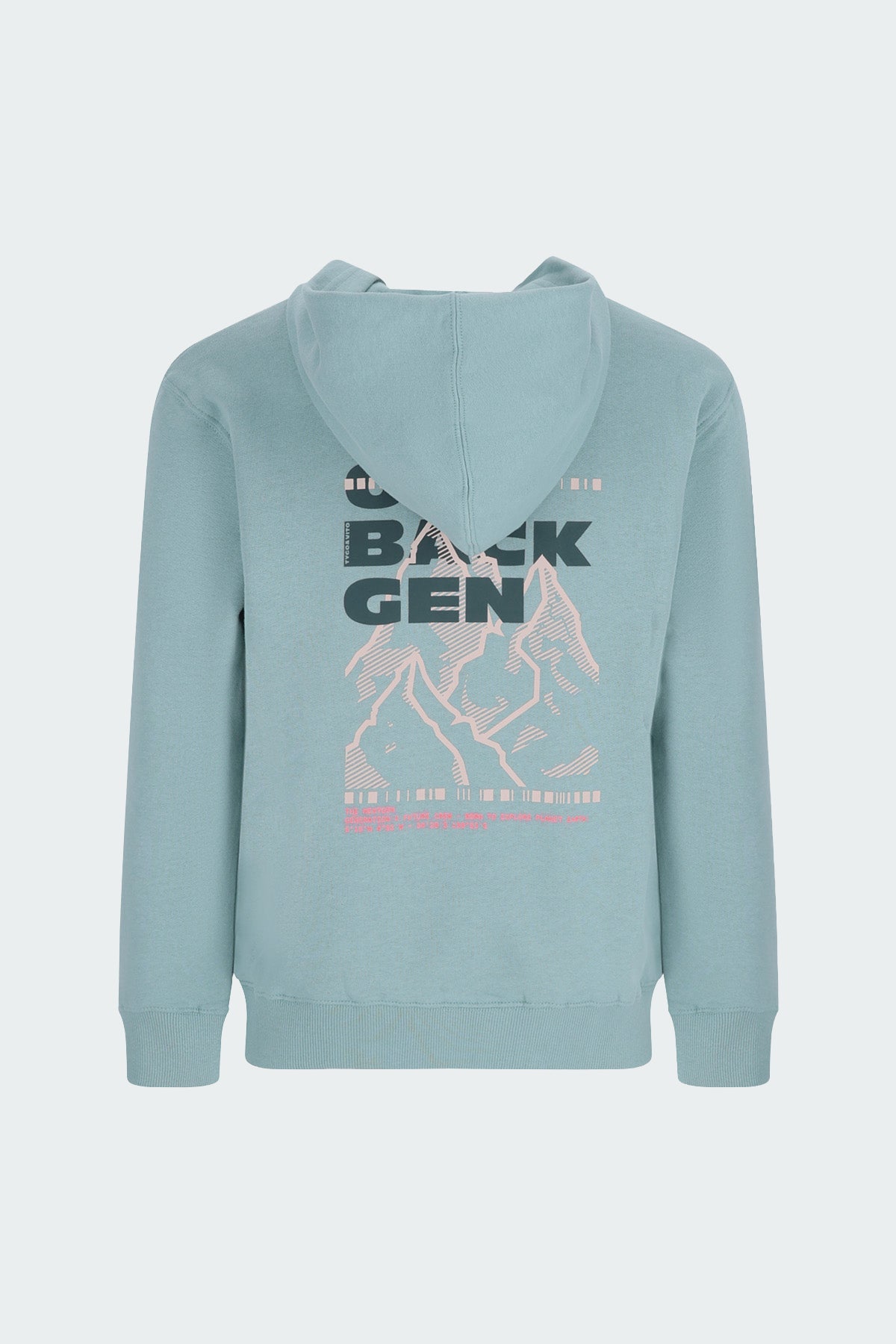 TYGO&vito Hoodie Nigel oversized fit Blauwgrijs