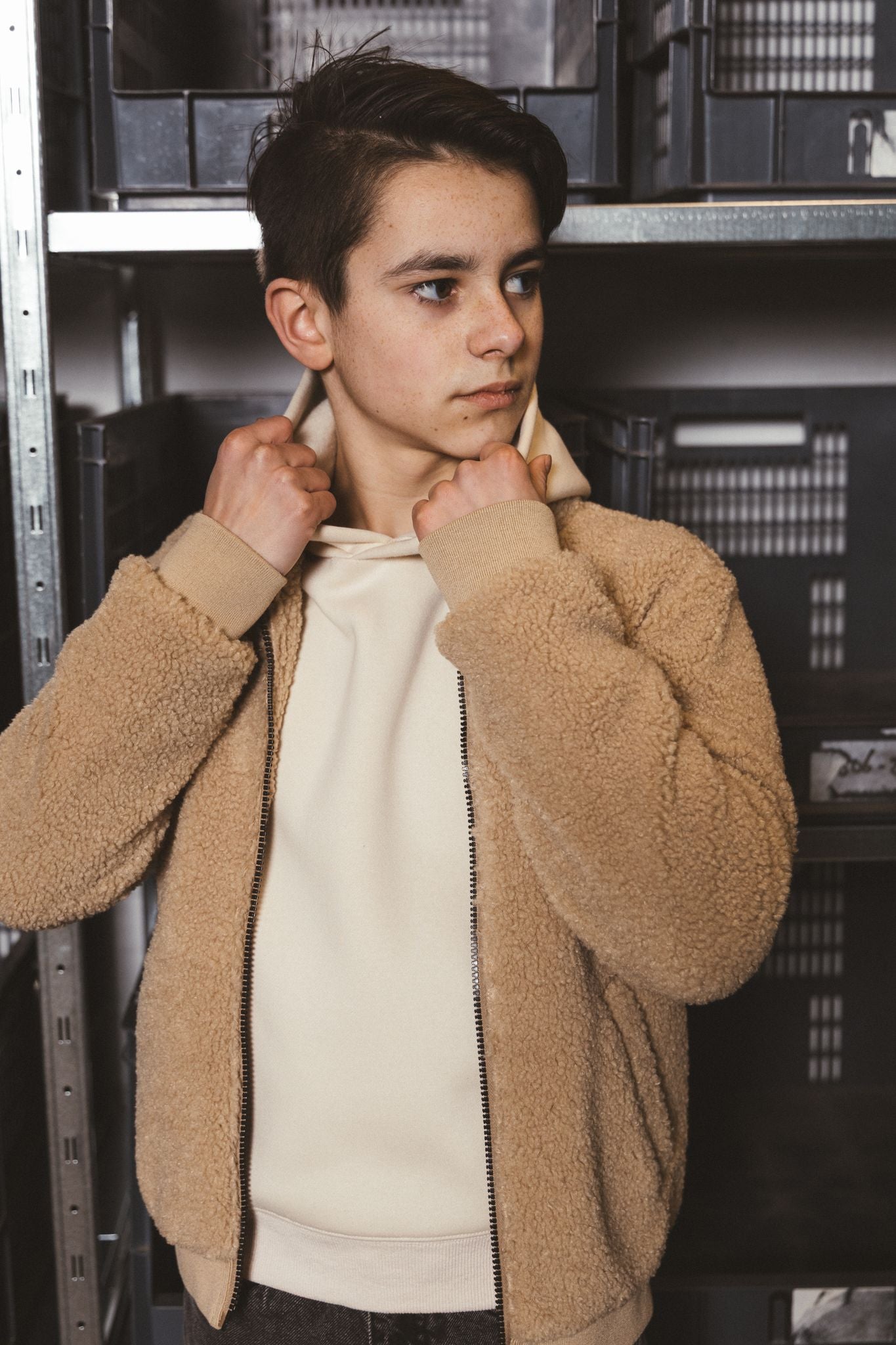 TYGO&vito Hoodie Nigel oversized fit Off-White